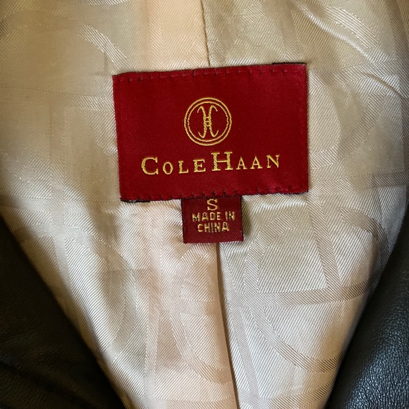 Leather Cole Haan Jacket - Picture 2 of 5